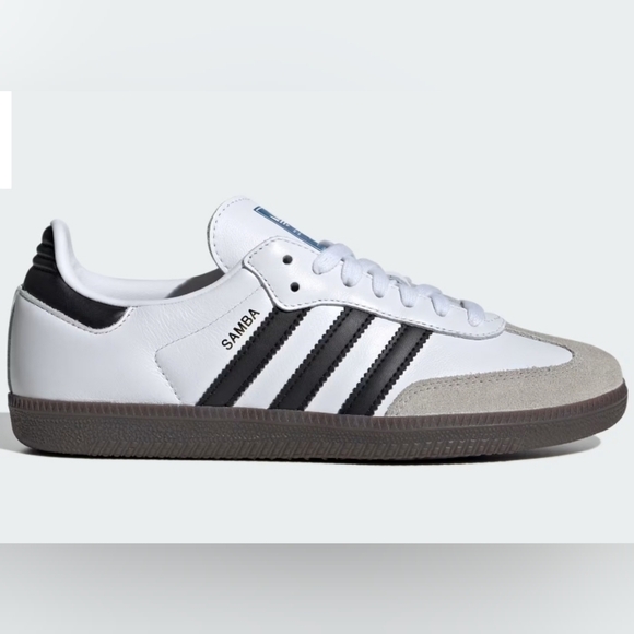 Adidas Samba OG W ig9030 Leather White, Black, Gum Sneakers Size 11 Womens - Picture 2 of 8